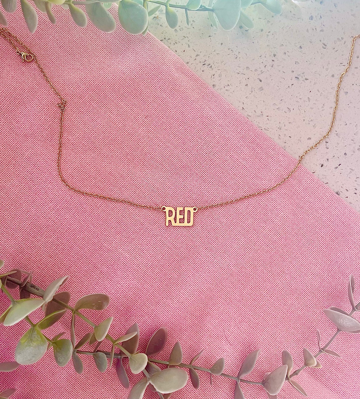 RED necklace
