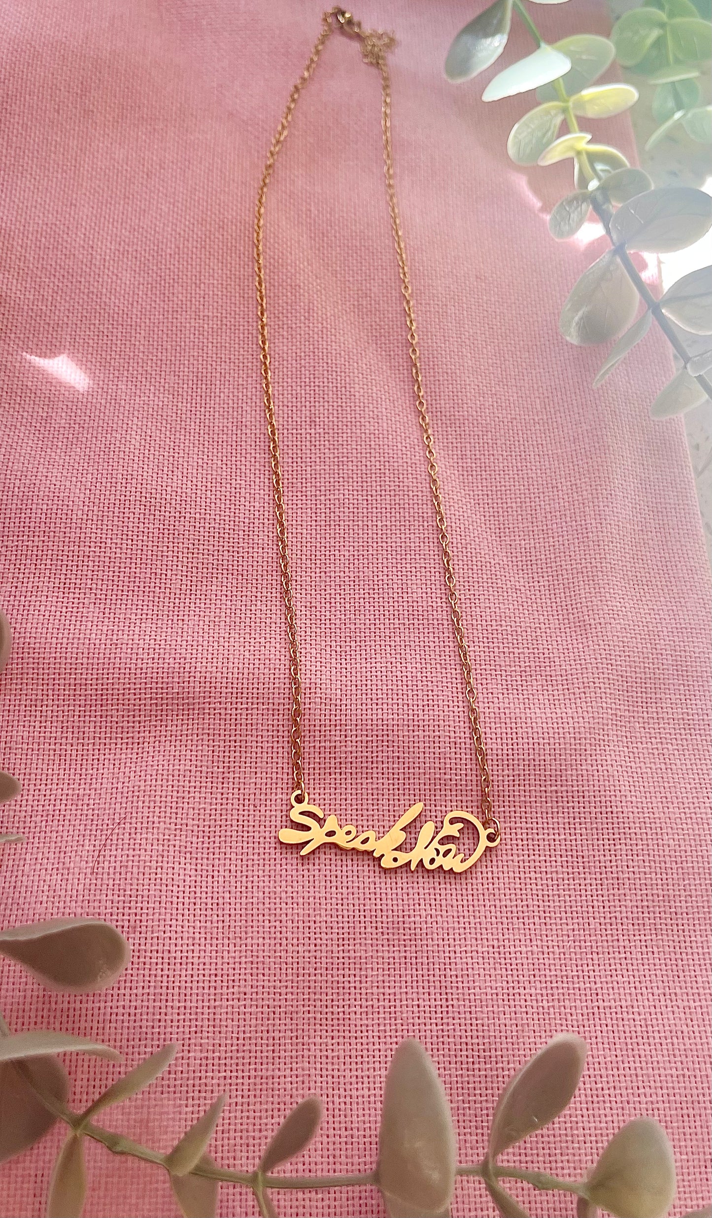 Speak now necklace
