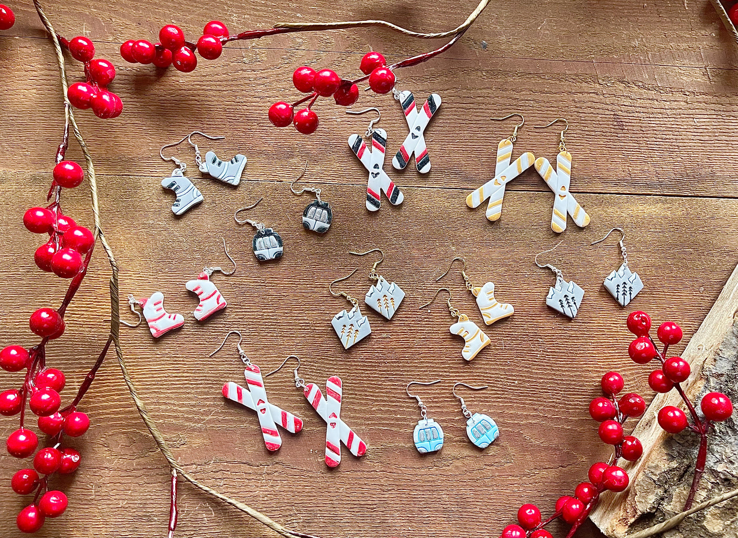 Ski Boot Earrings