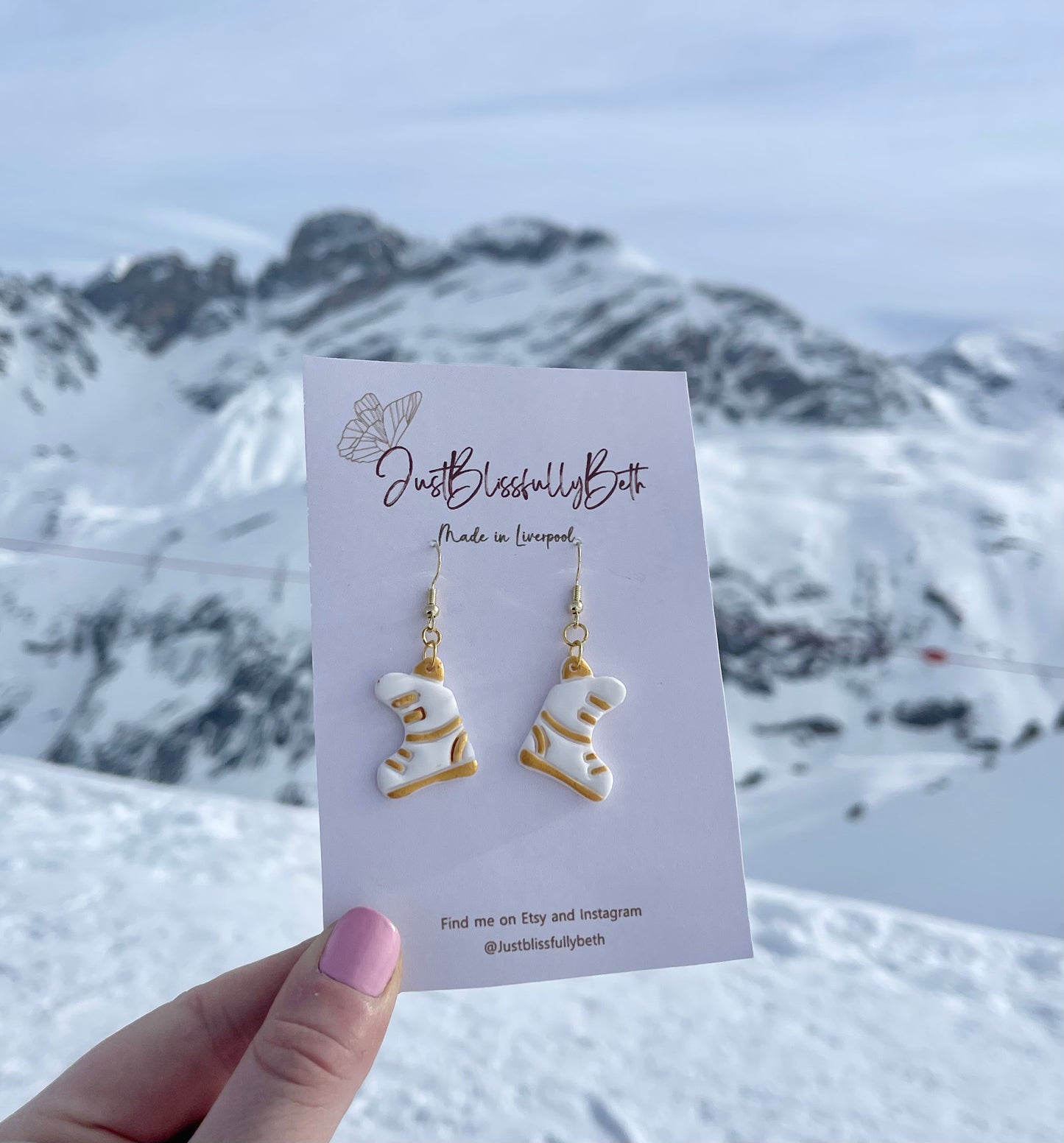 Ski Boot Earrings
