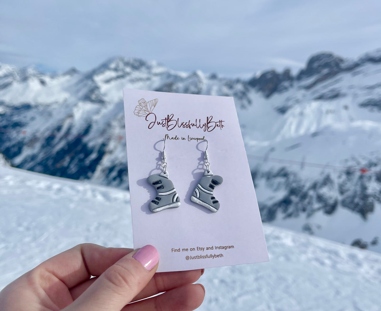 Ski Boot Earrings