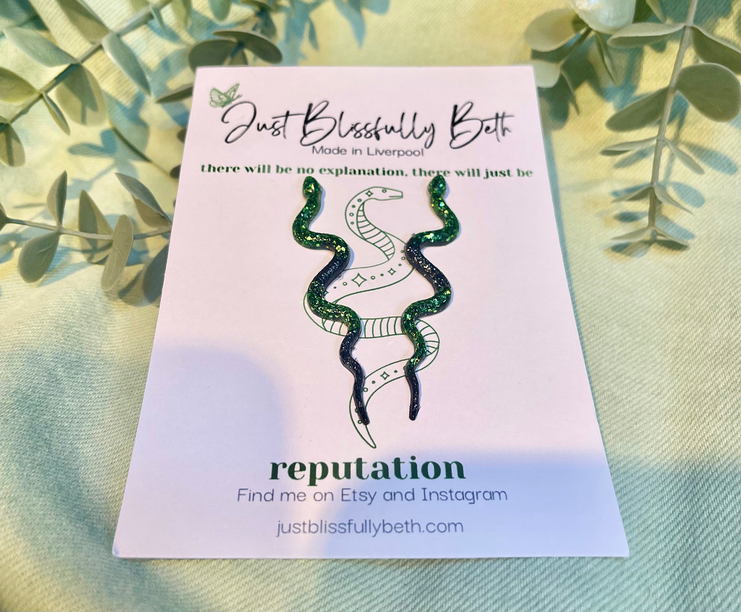 Reputation Snake earrings