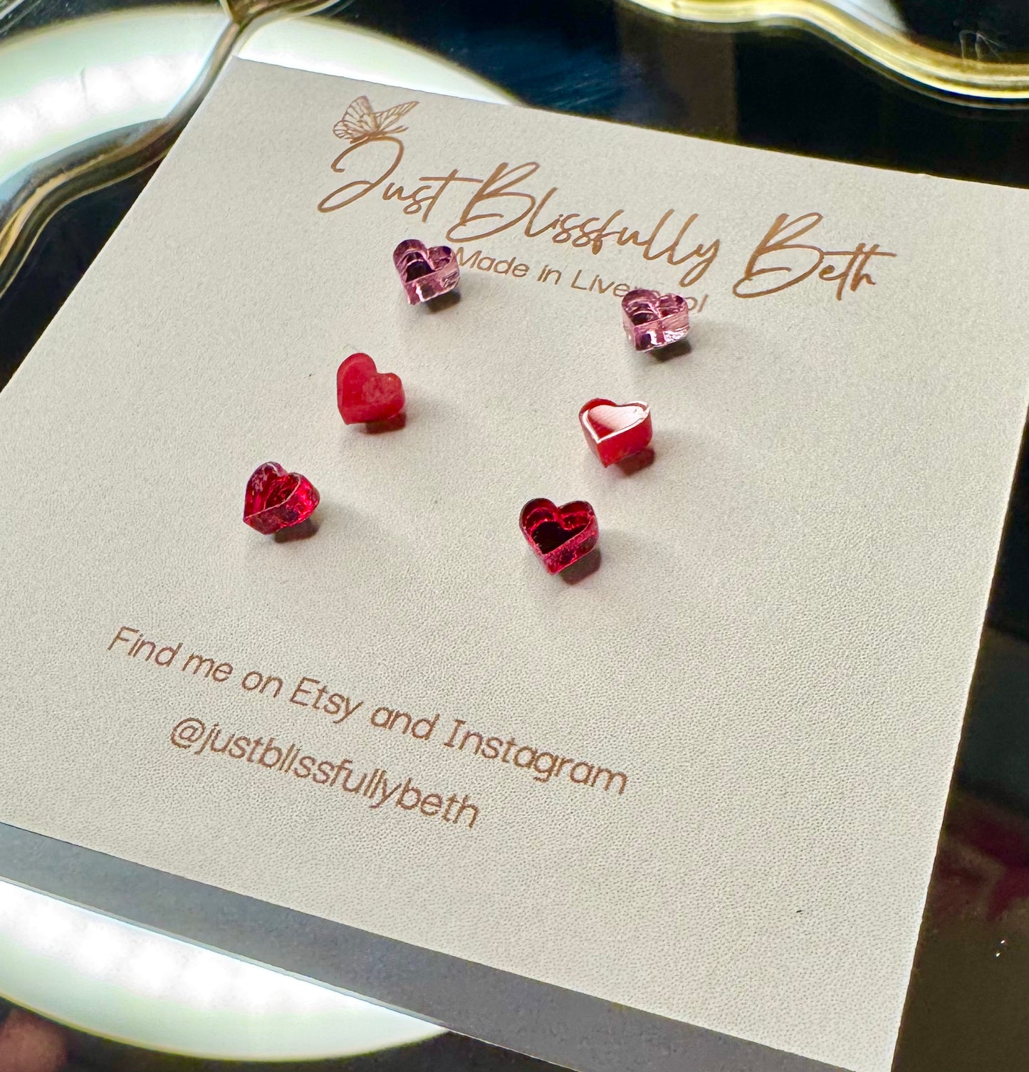 Mini Heart Stud Pack