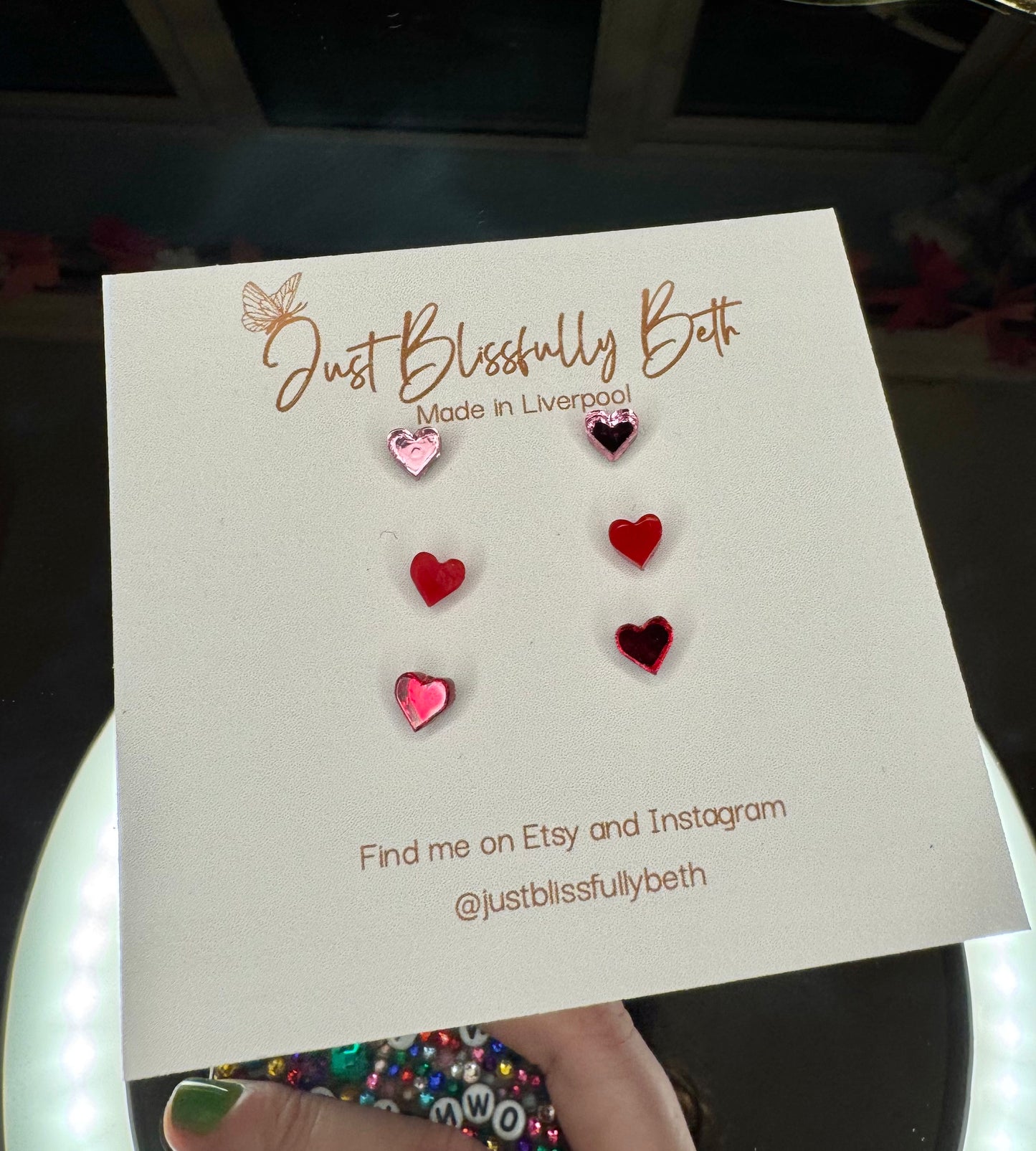 Mini Heart Stud Pack