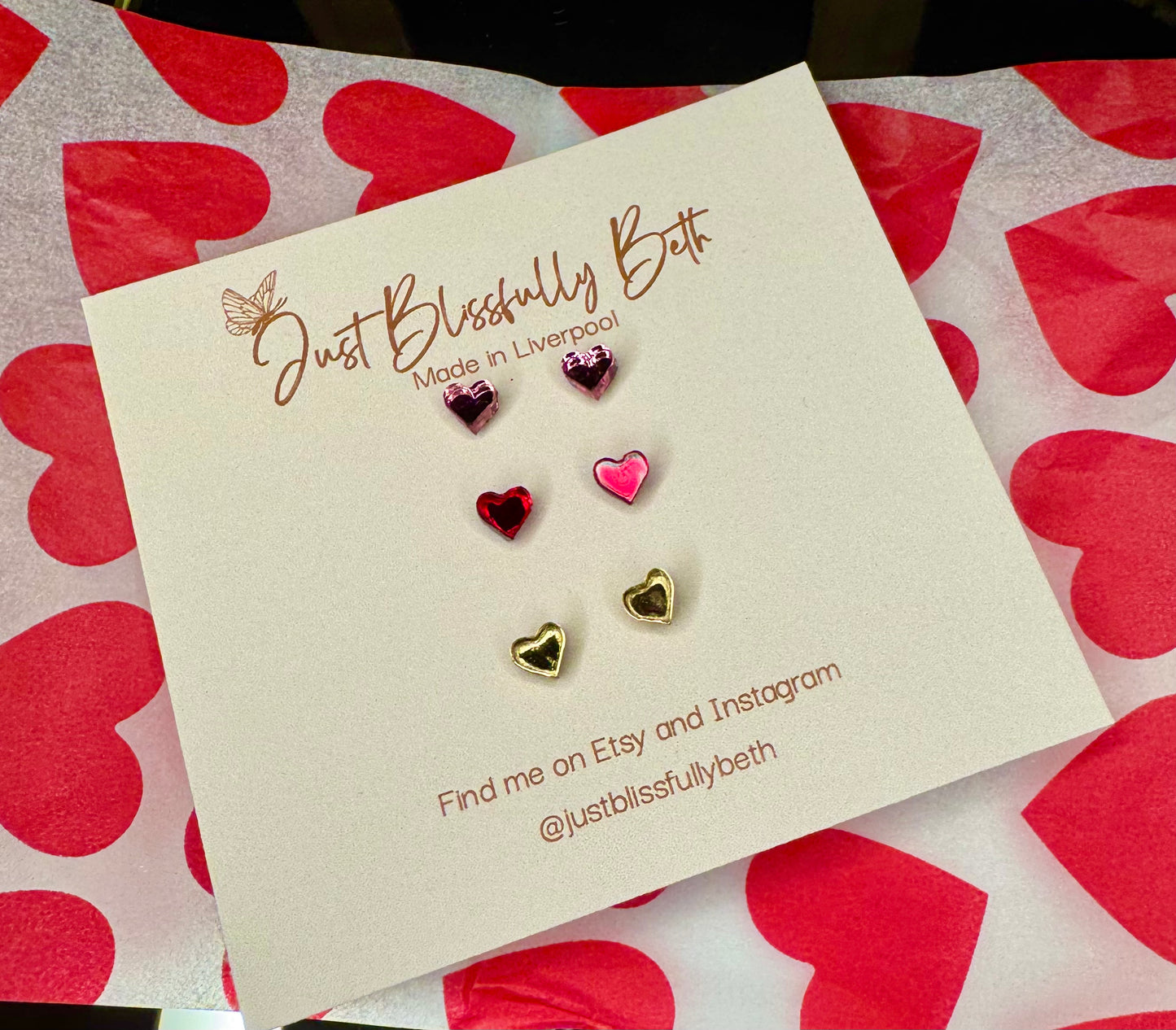 Mini Heart Stud Pack