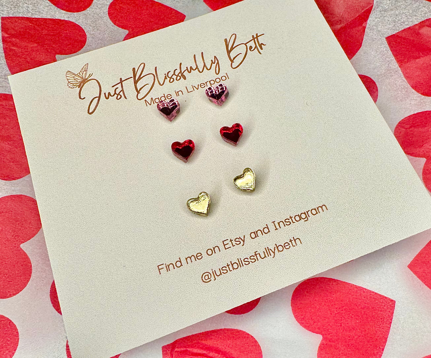 Mini Heart Stud Pack