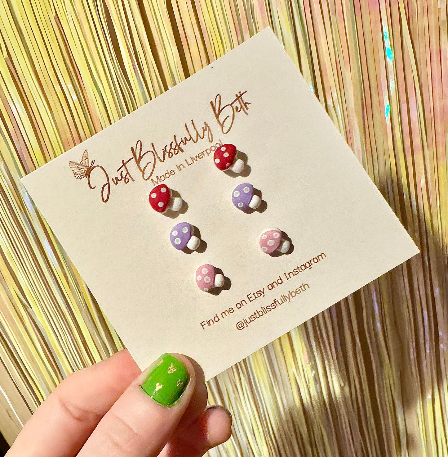 Mini Mushroom Studs