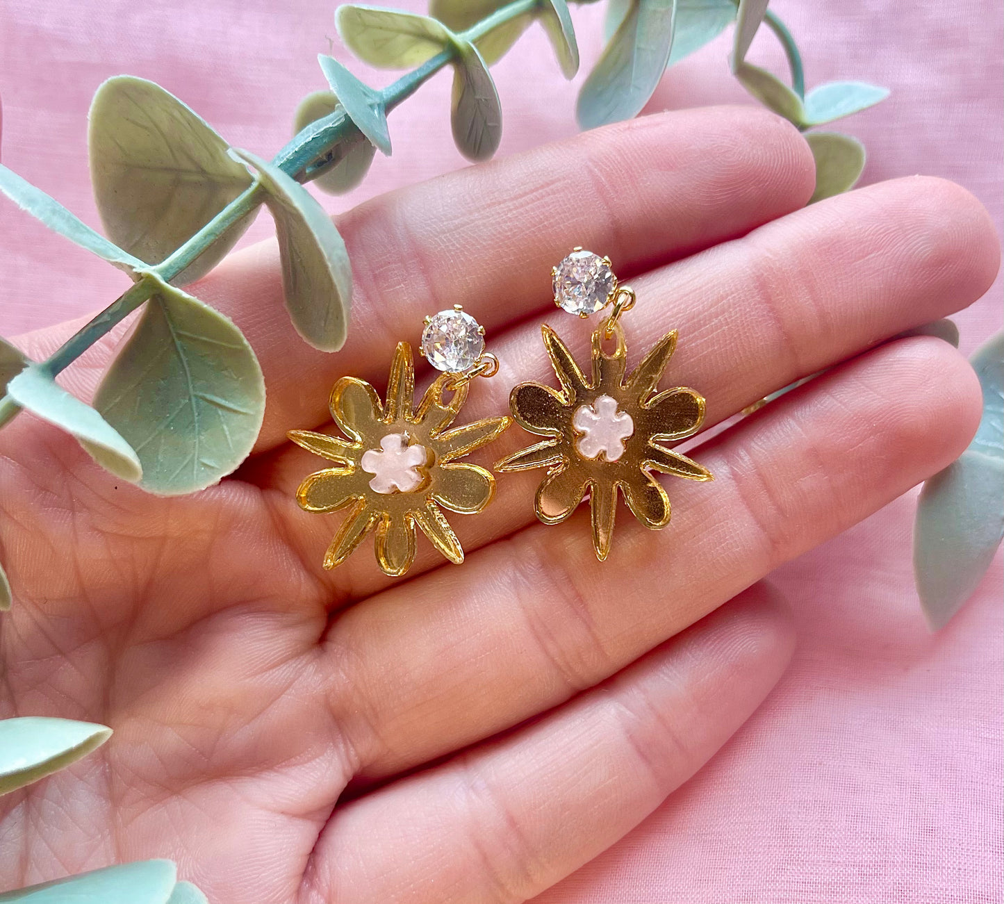 Floral fancies earrings - Gold