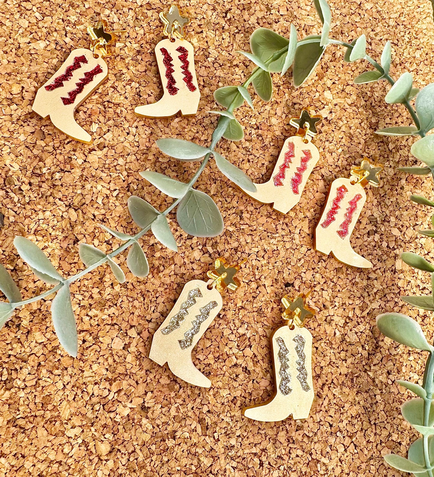 Cowgirl Booties - Glitter detailed