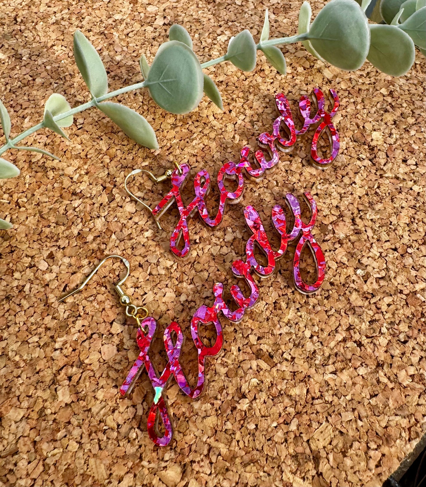 Howdy cowgirl earrings