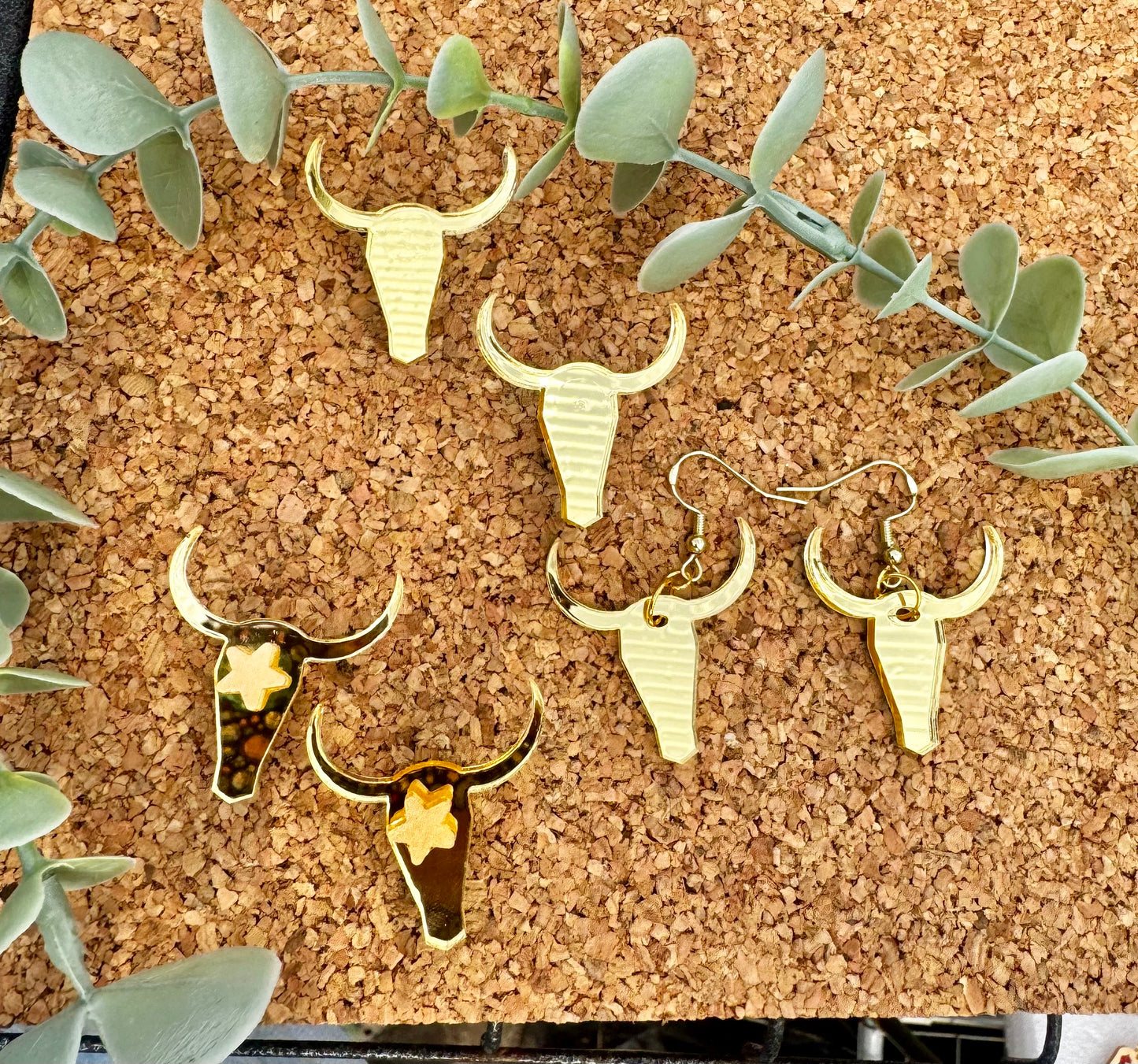 Western Bull earrings