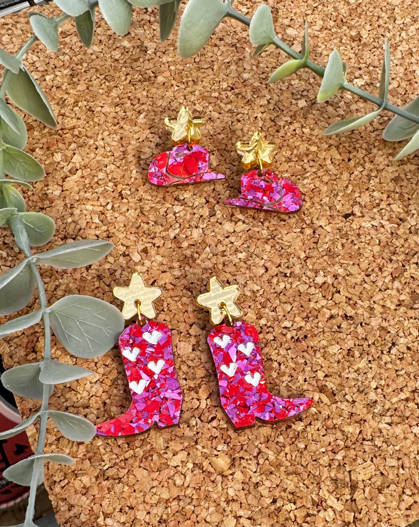 Cowgirl Hat earrings