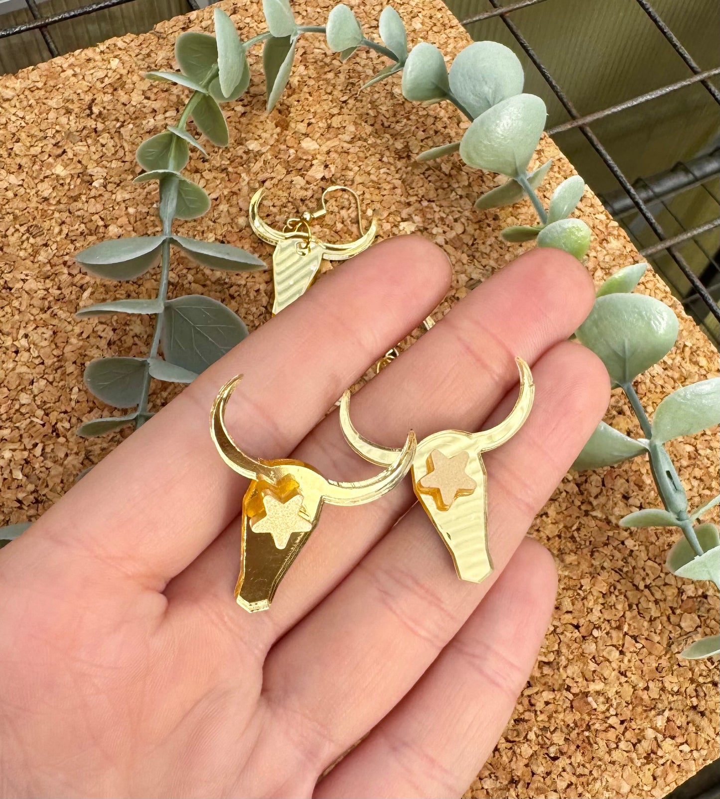 Western Bull earrings