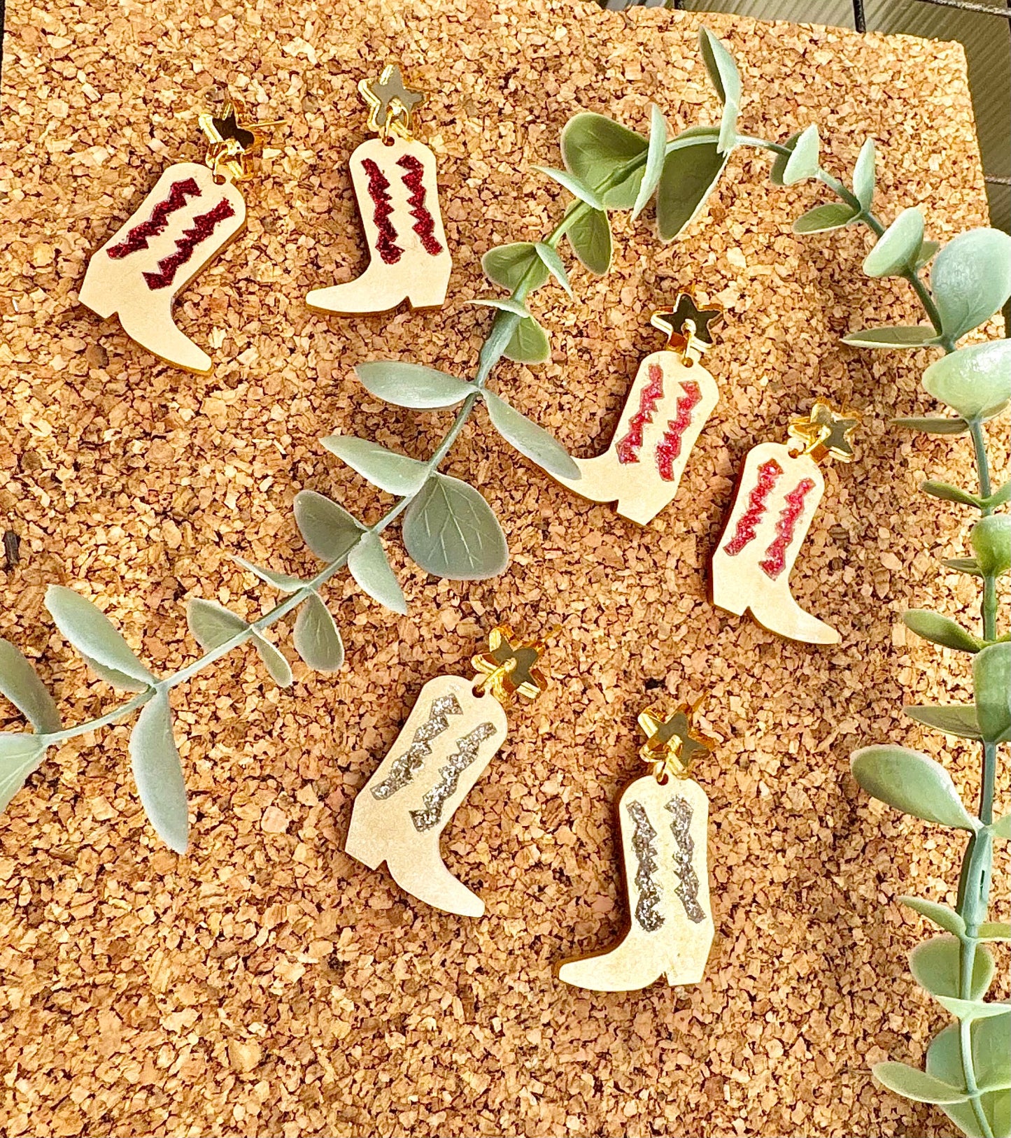 Cowgirl Booties - Glitter detailed