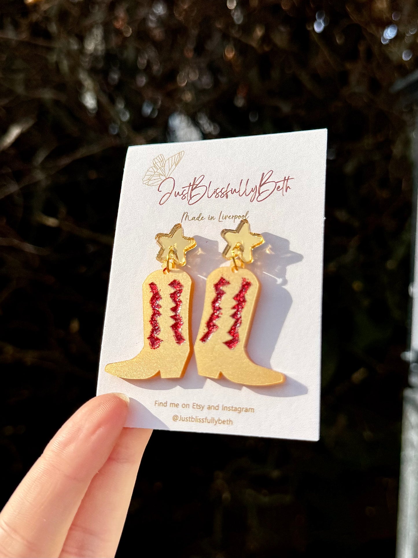 Cowgirl Booties - Glitter detailed