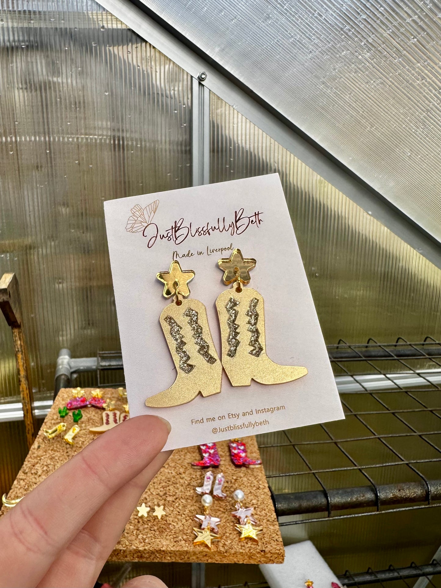 Cowgirl Booties - Glitter detailed