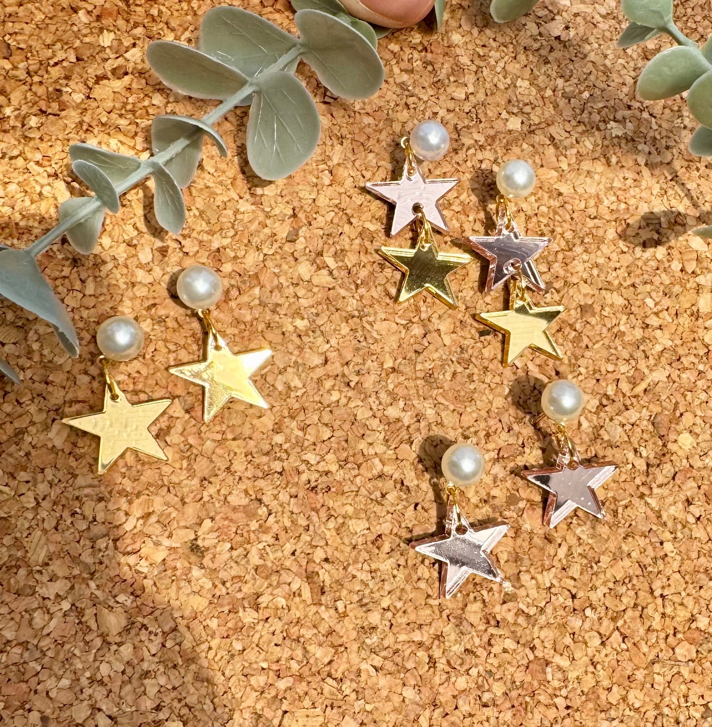 Stacked star Earrings