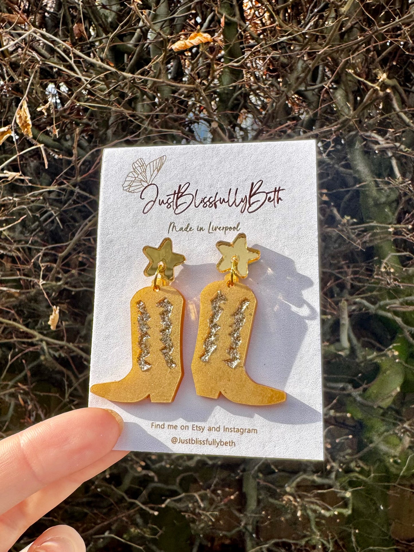 Cowgirl Booties - Glitter detailed