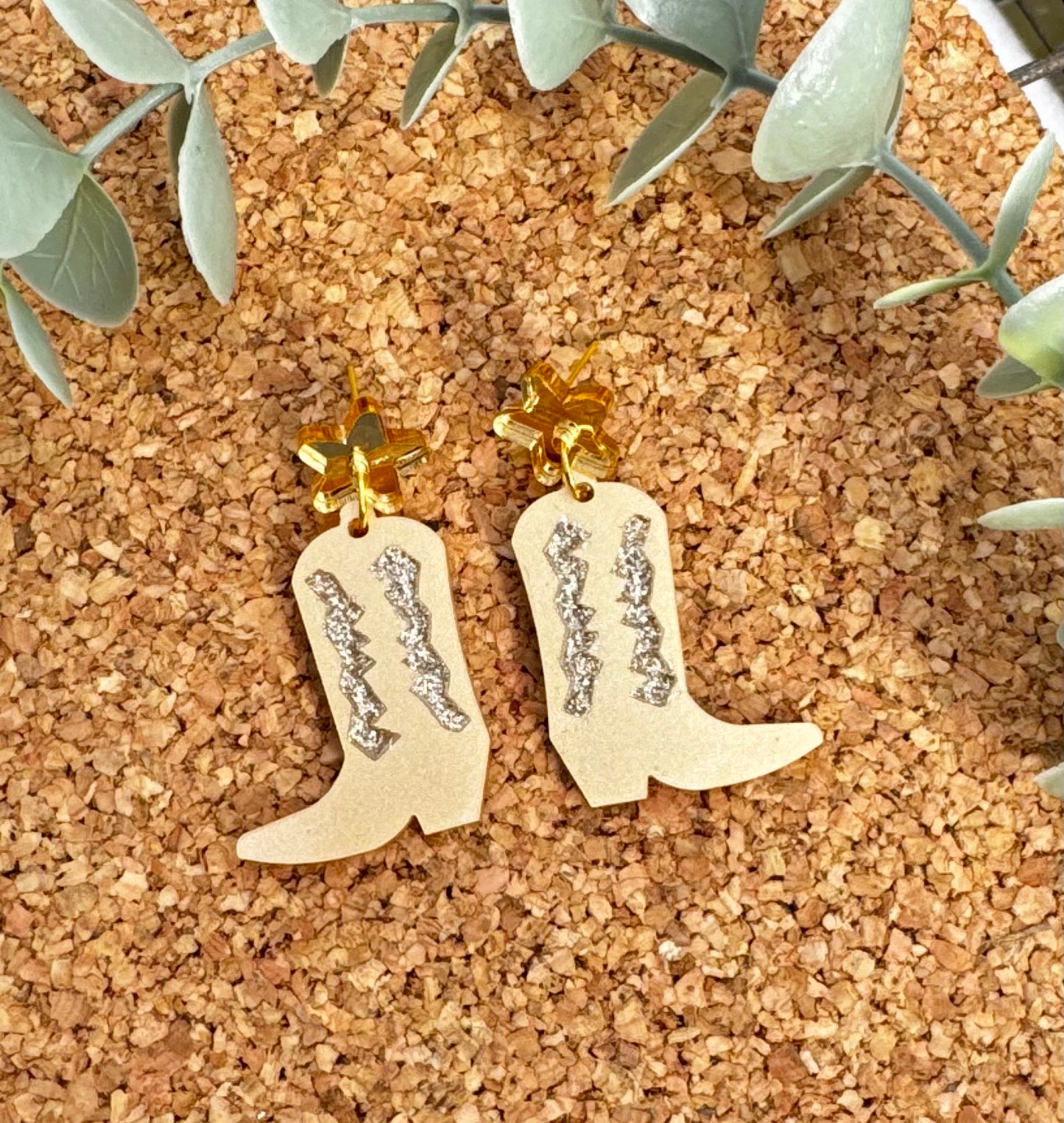 Cowgirl Booties - Glitter detailed
