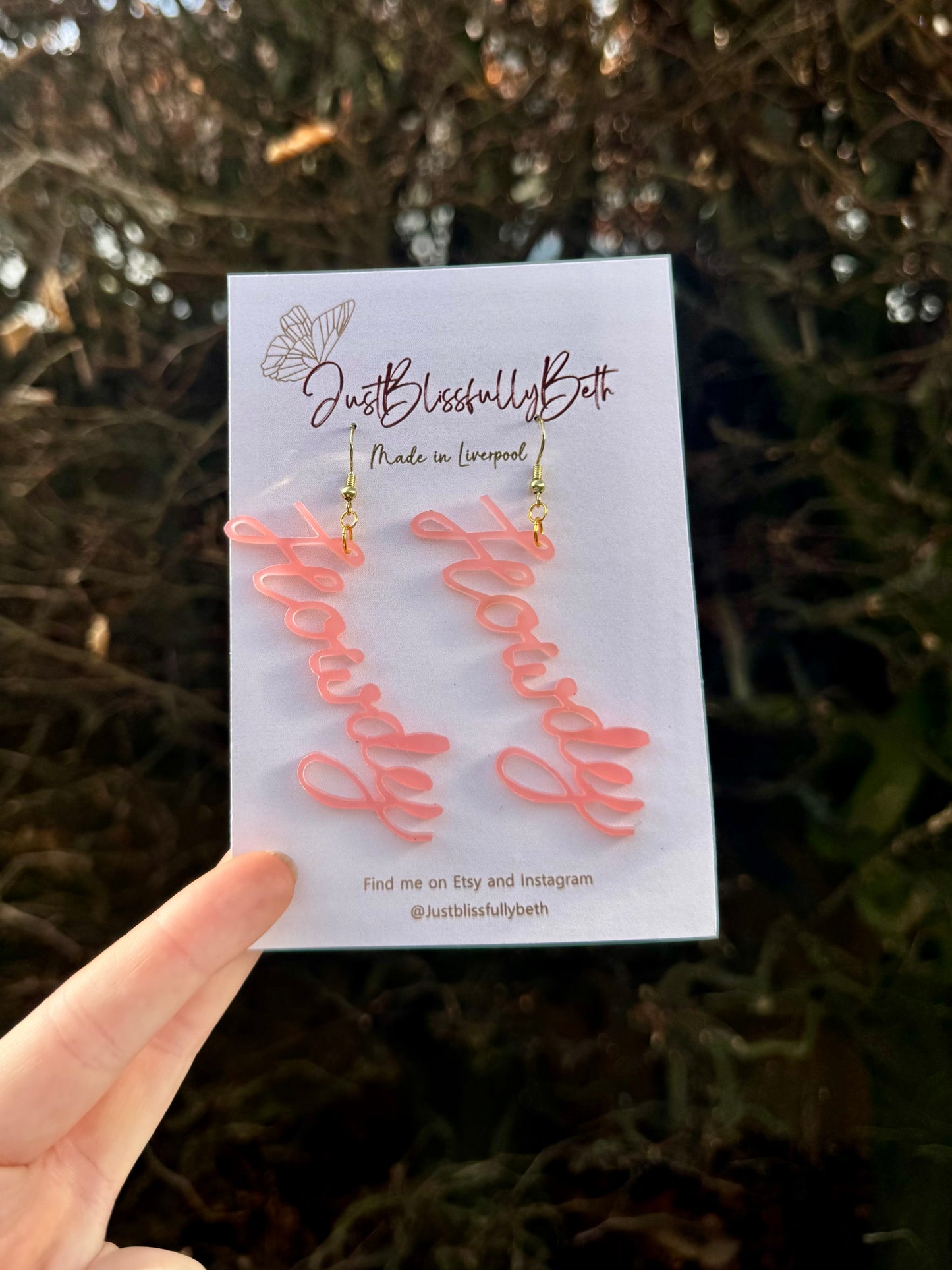 Howdy cowgirl earrings