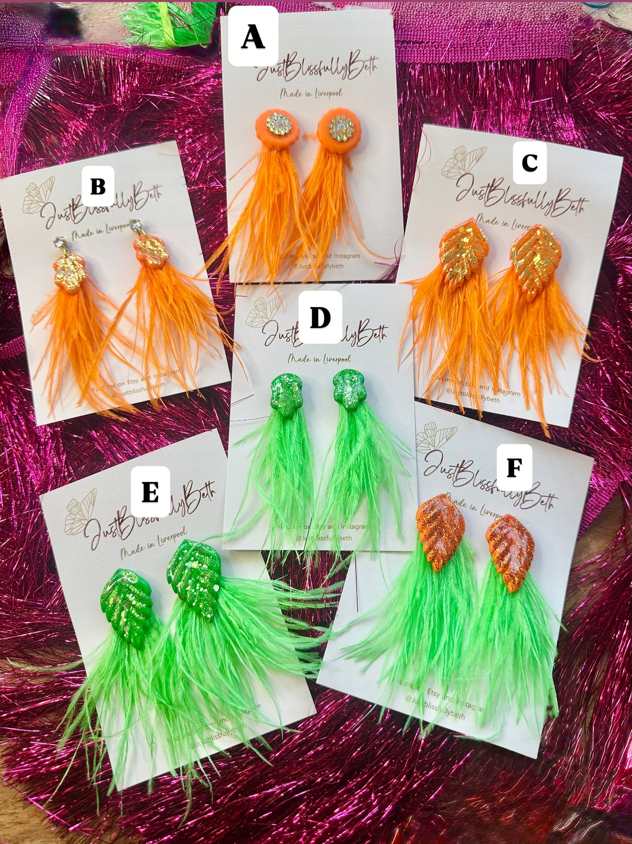 KITTYS Feathered Earrings