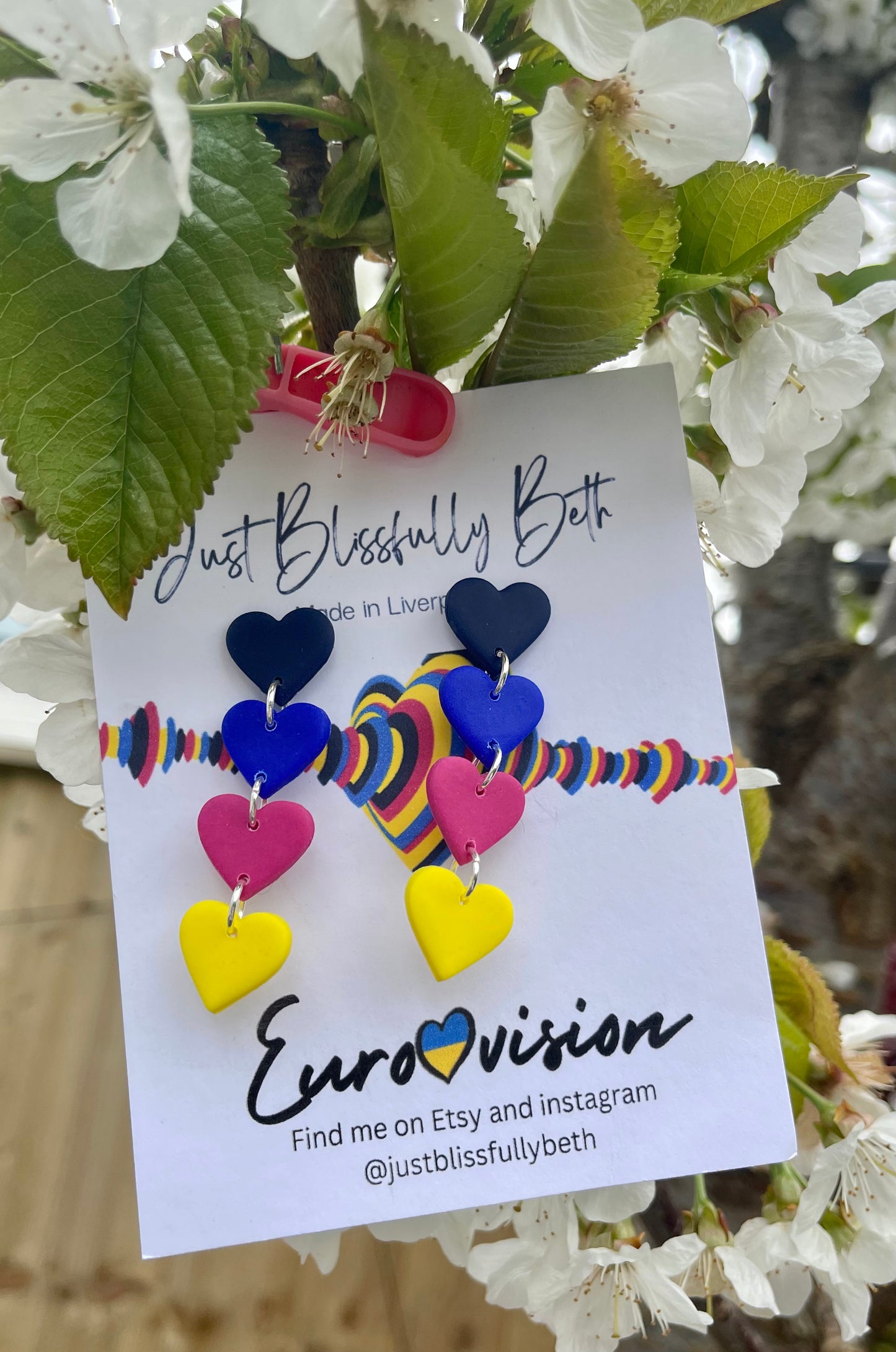 Eurovision city of hearts earrings