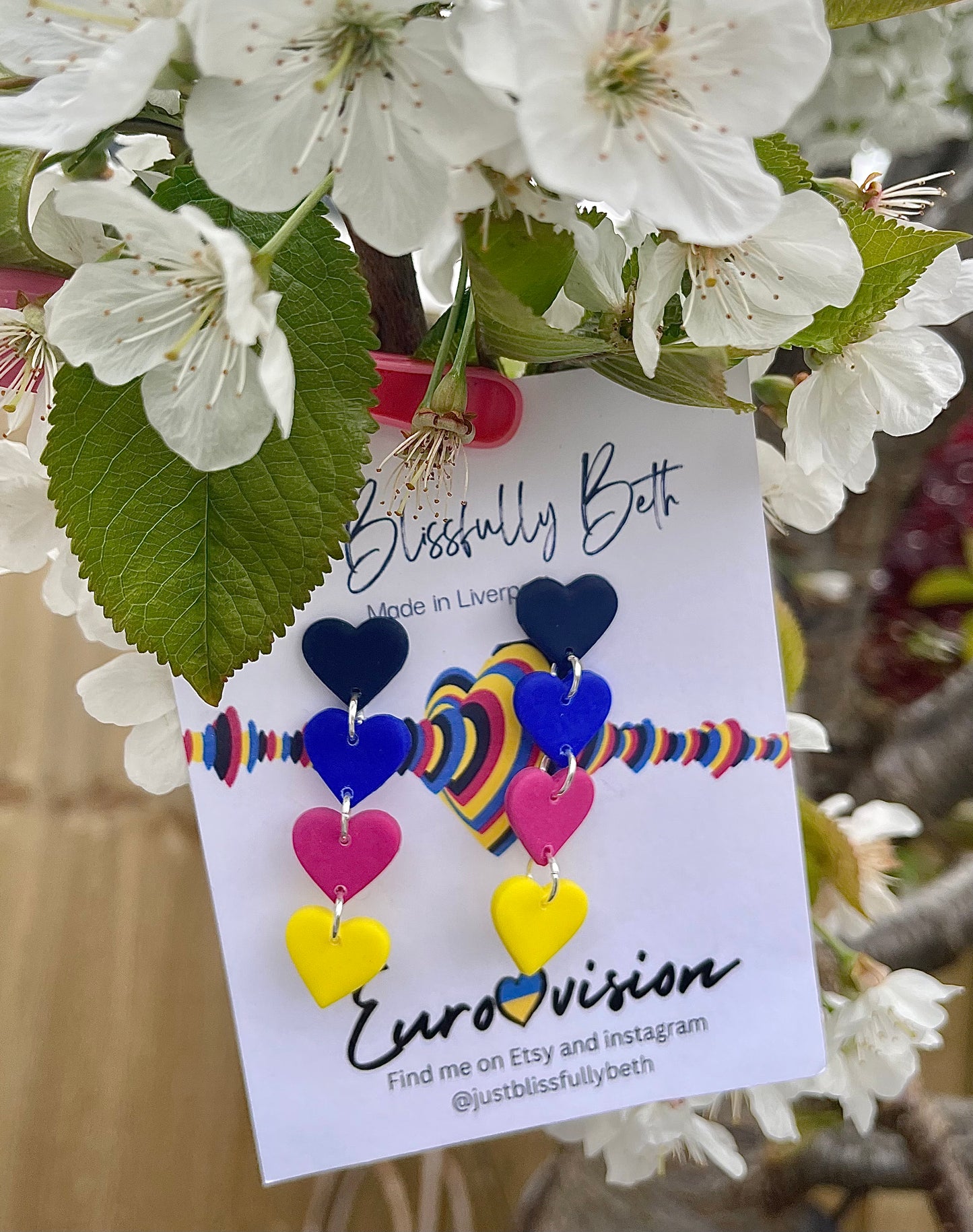 Eurovision city of hearts earrings