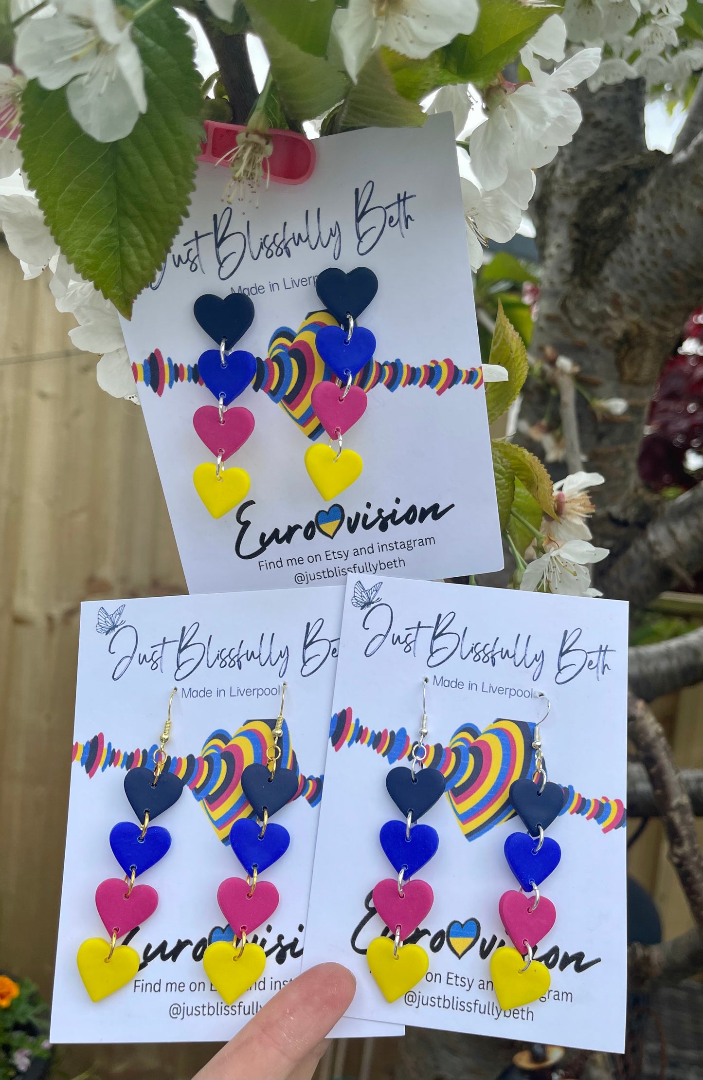 Eurovision city of hearts earrings