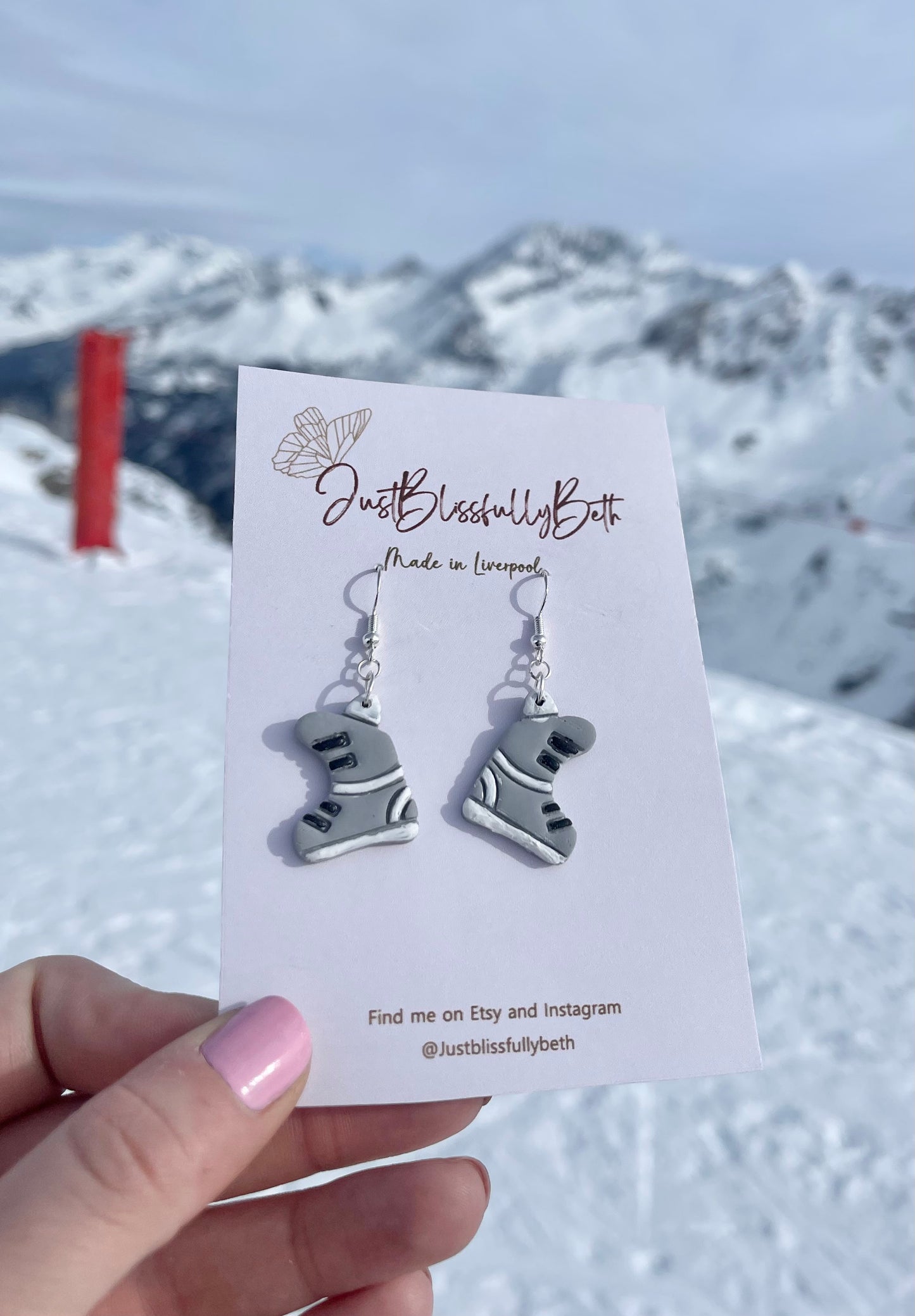 Ski Boot Earrings