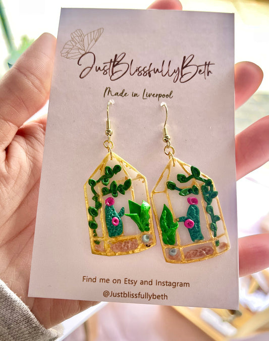 Terrarium earrings