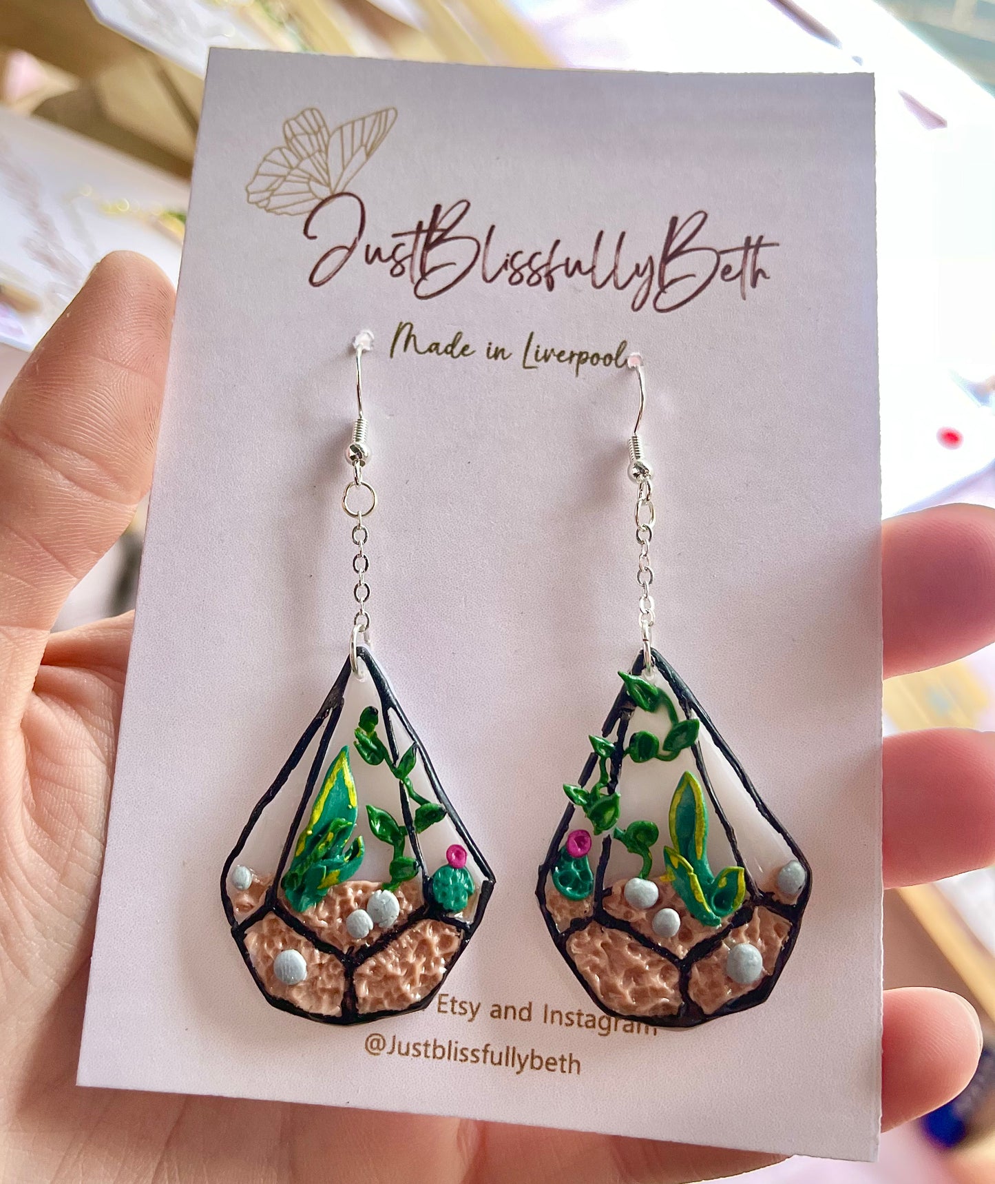 Terrarium earrings