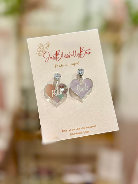 Acrylic Bride Earrings