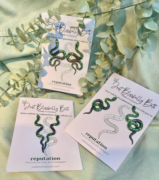 Reputation Snake earrings