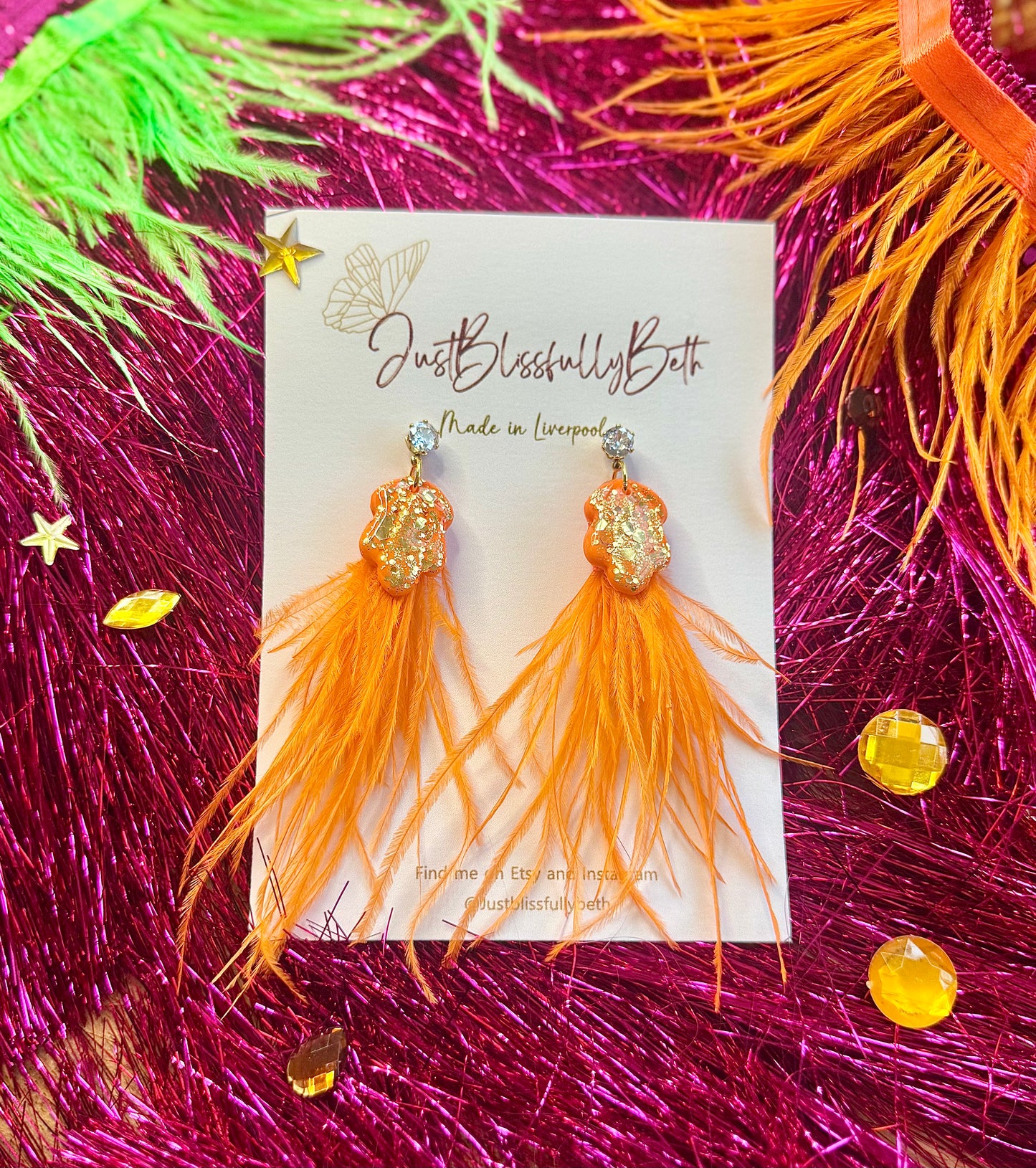 KITTYS Feathered Earrings