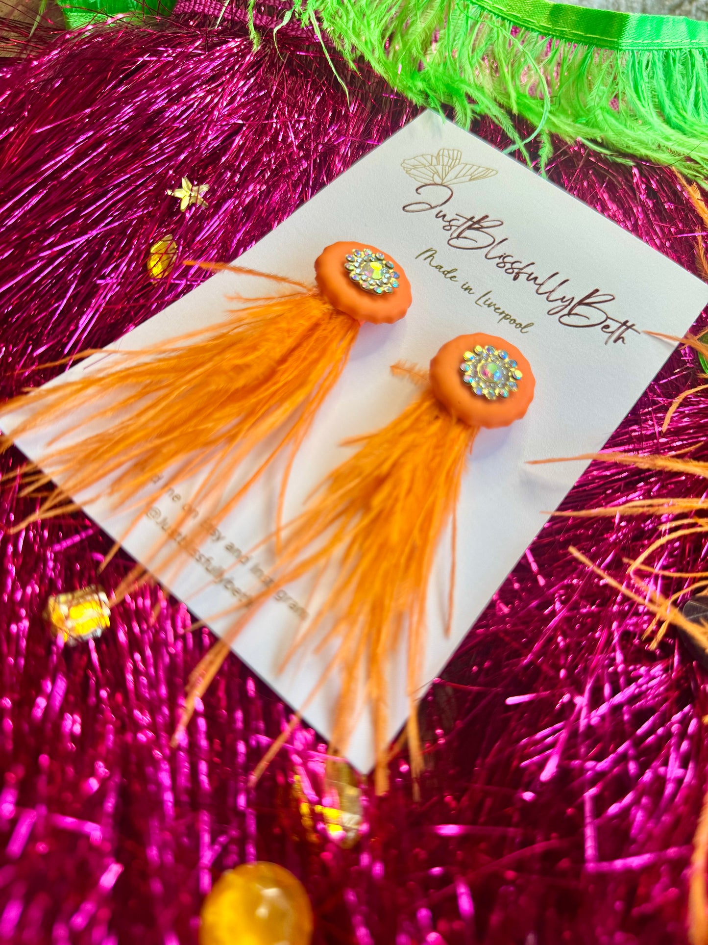 KITTYS Feathered Earrings