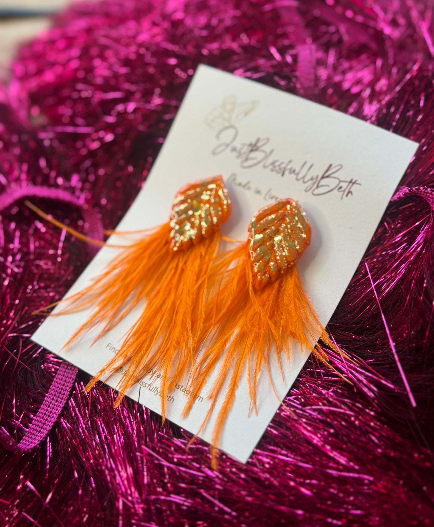 KITTYS Feathered Earrings