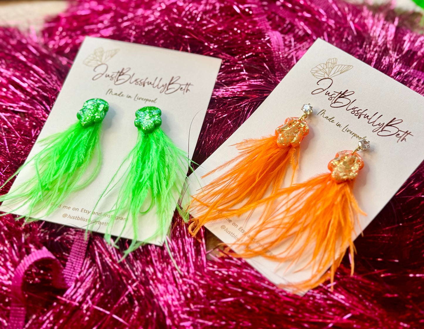 KITTYS Feathered Earrings