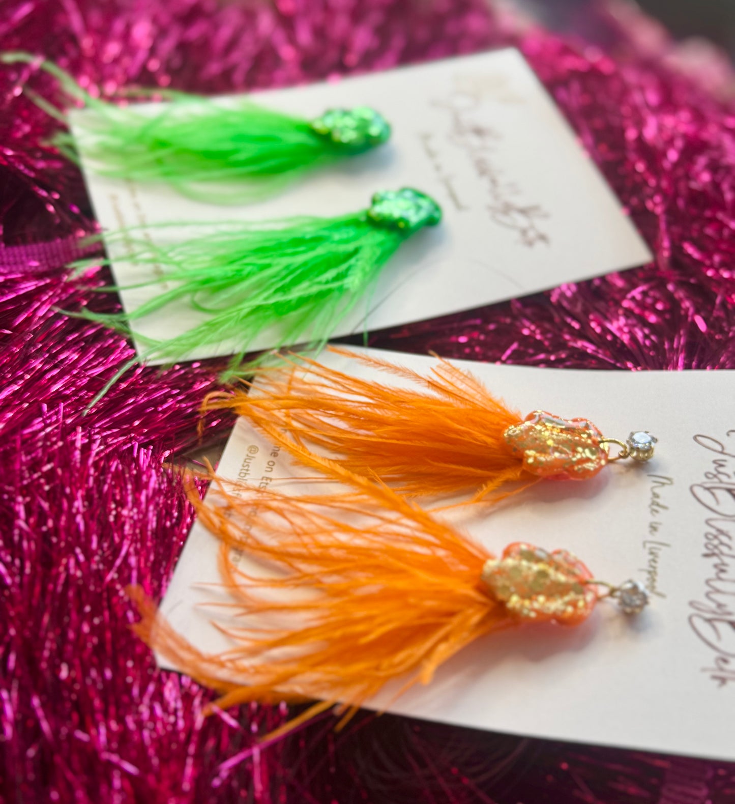 KITTYS Feathered Earrings