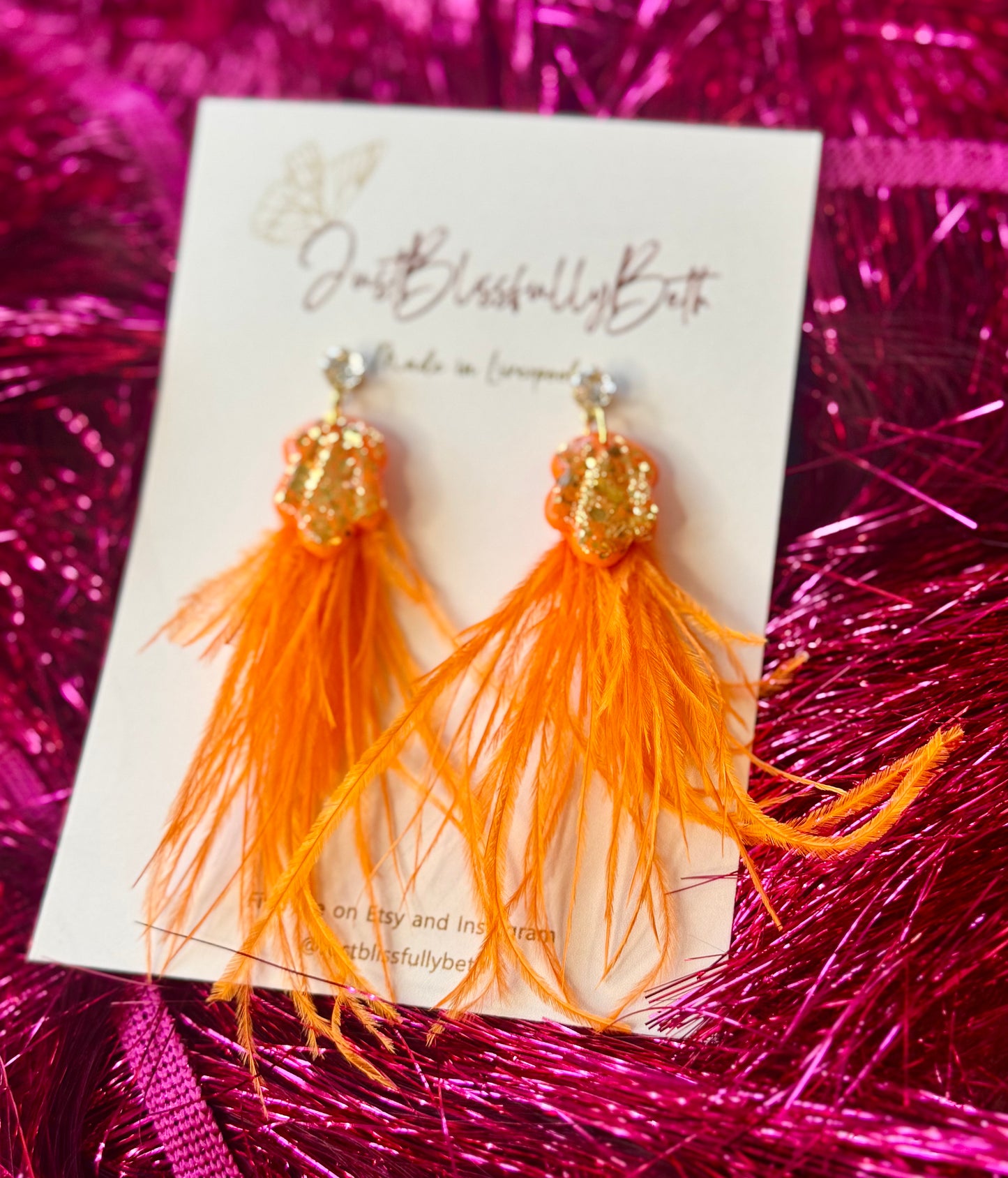 KITTYS Feathered Earrings