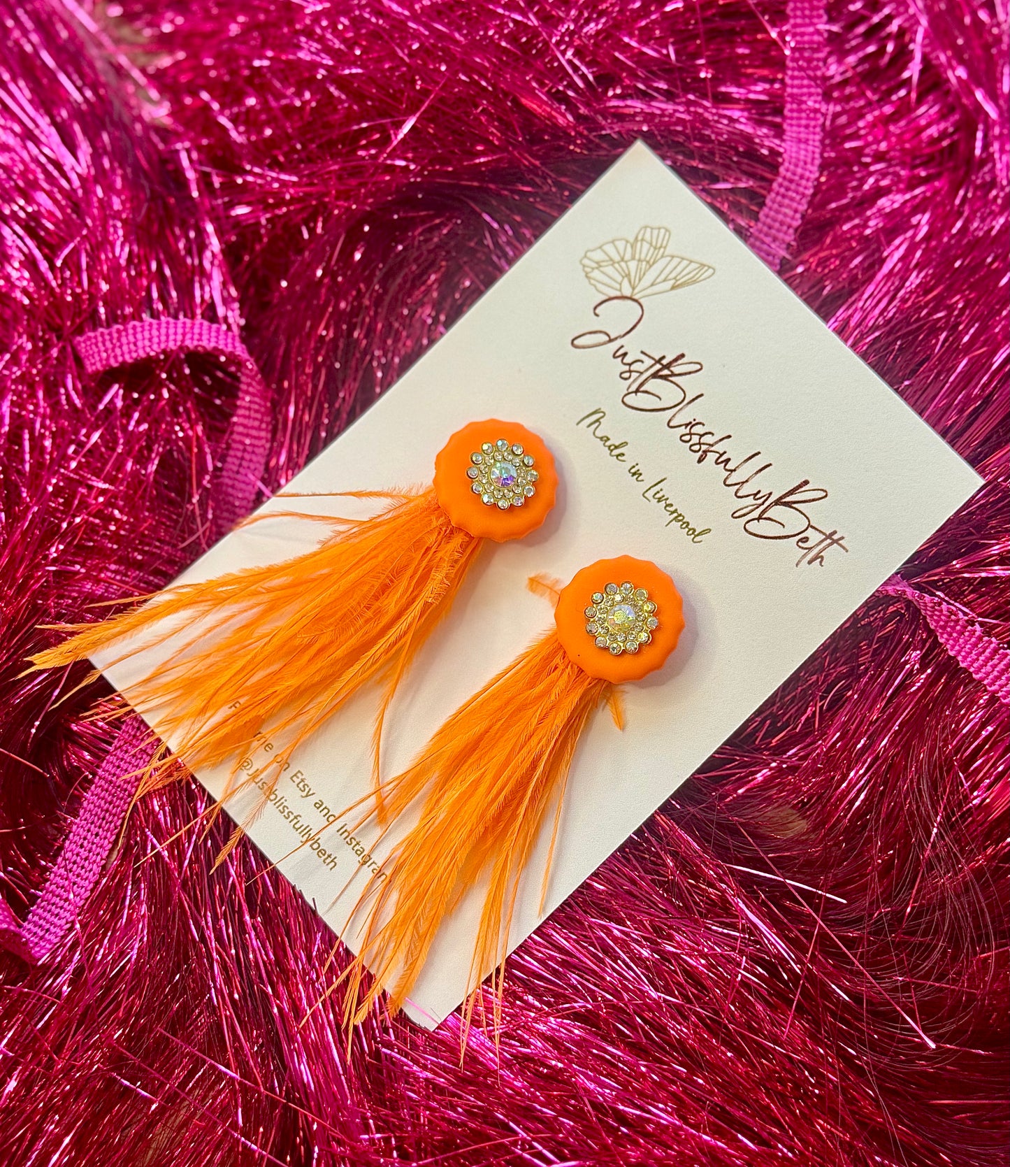 KITTYS Feathered Earrings
