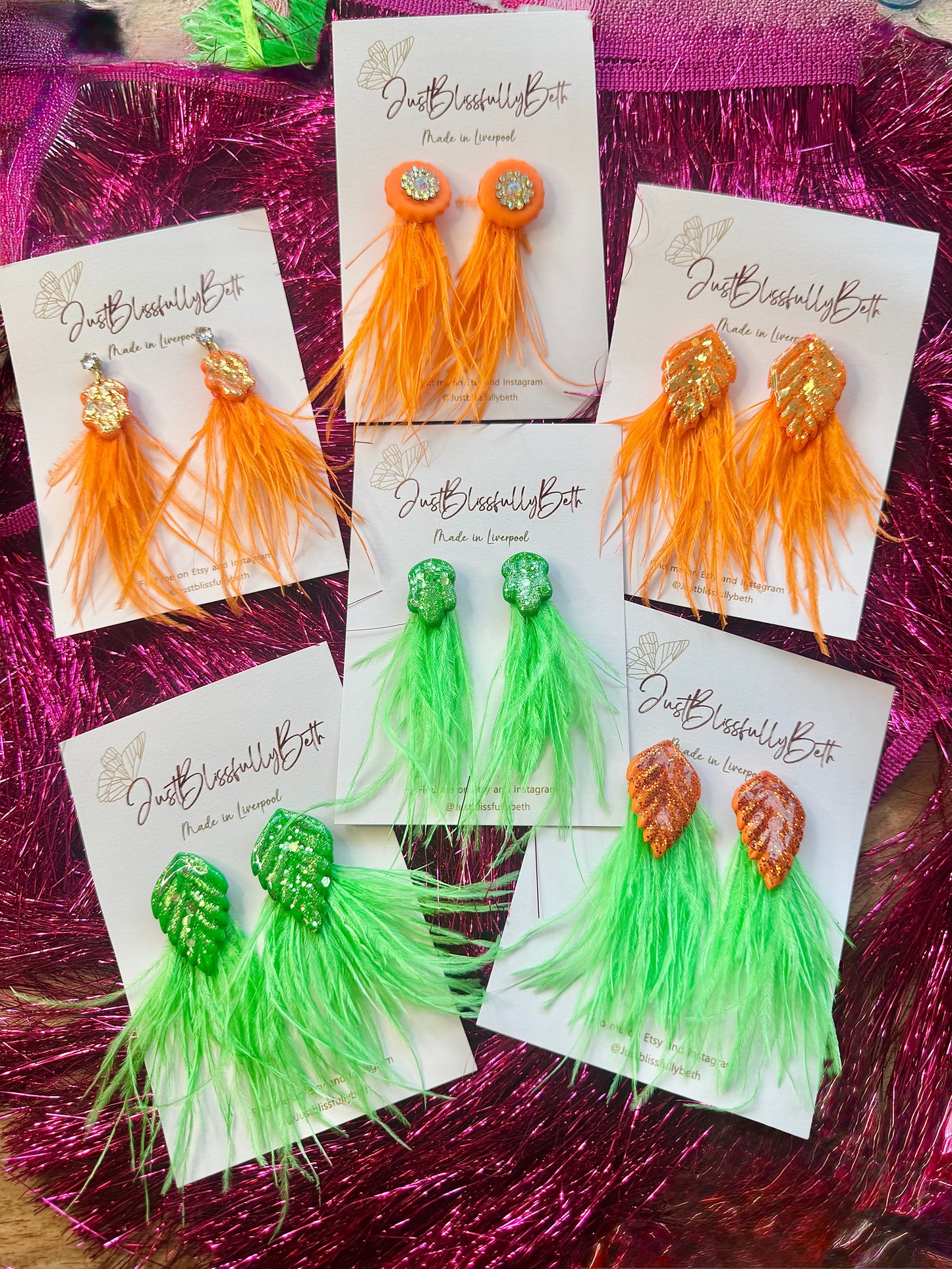 KITTYS Feathered Earrings