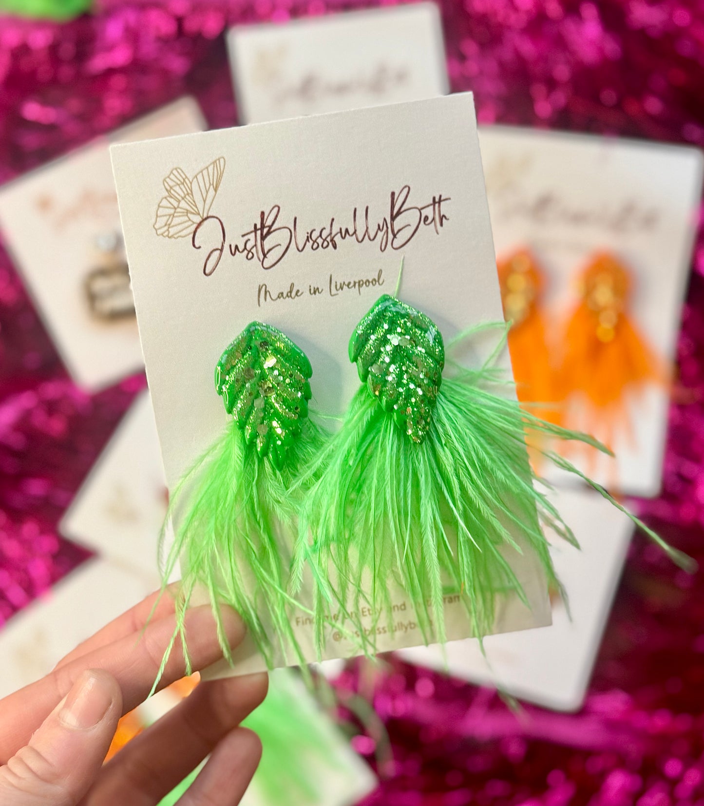 KITTYS Feathered Earrings