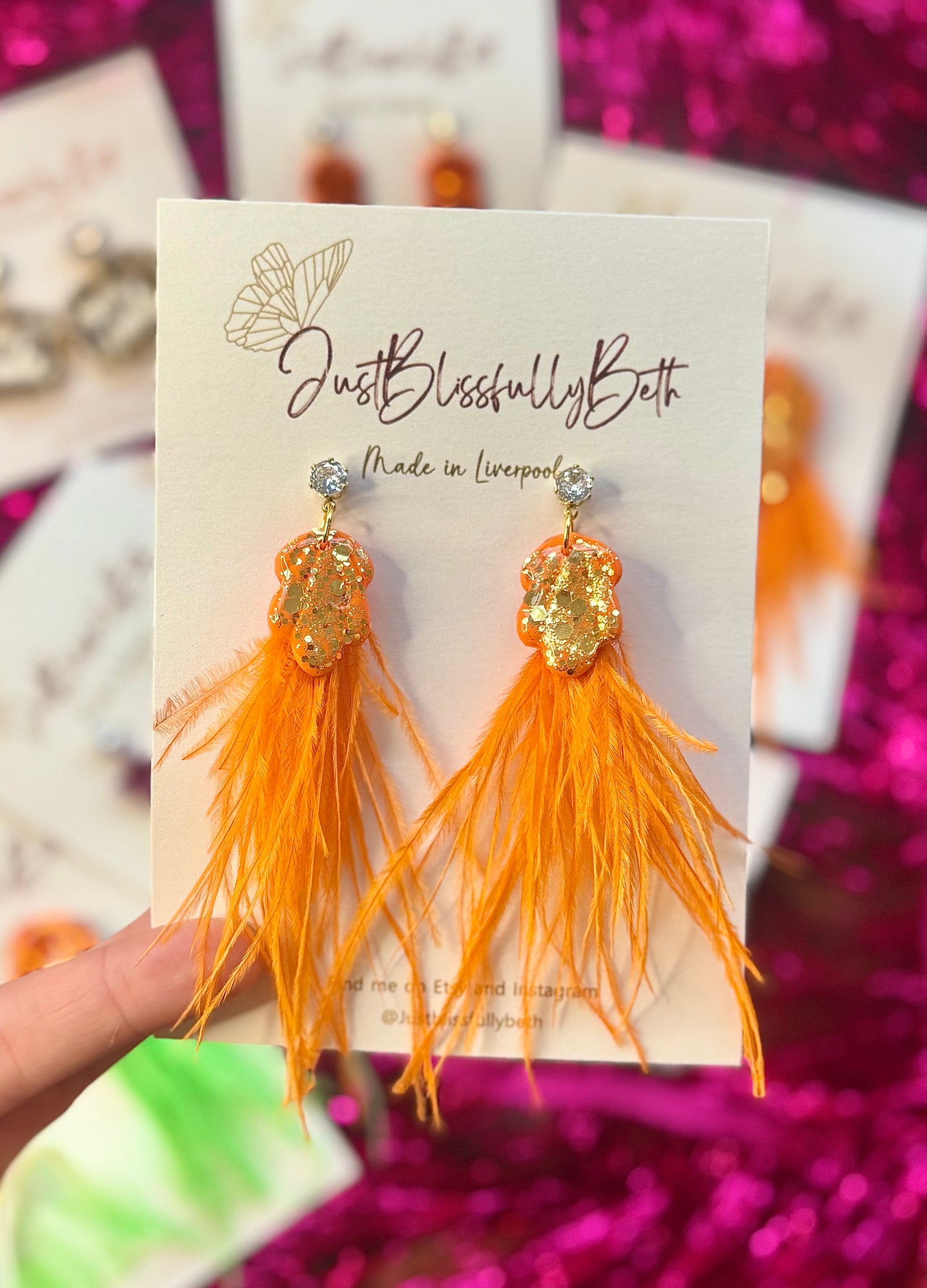 KITTYS Feathered Earrings