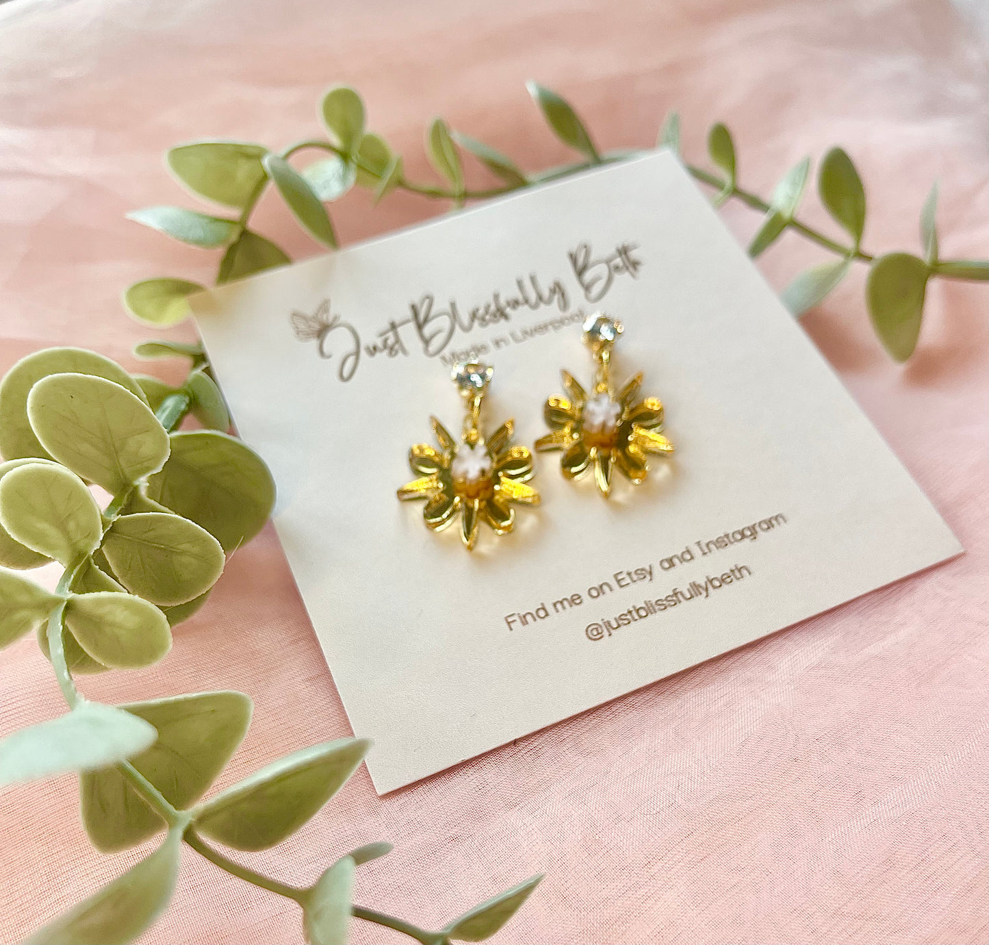 Floral fancies earrings - Gold