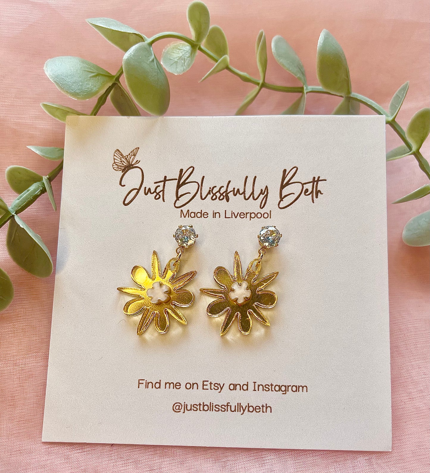 Floral fancies earrings - Gold