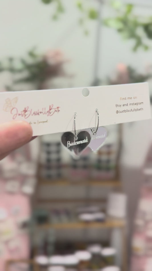 Acrylic Bridesmaid Earrings