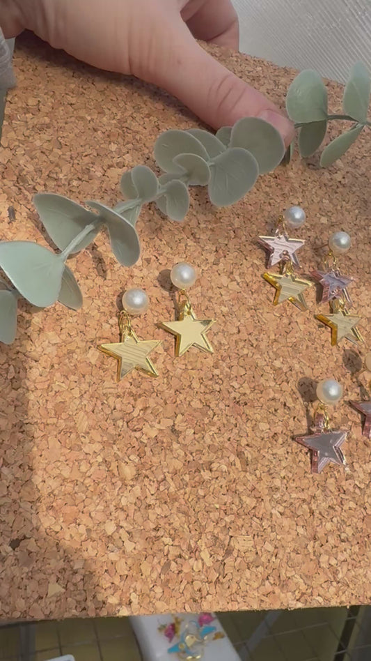 Stacked star Earrings